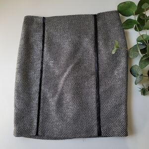 Cynthia Rowley metallic tweed mini skirt